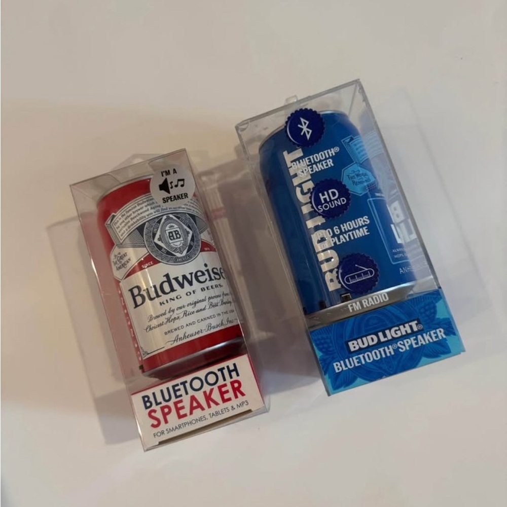 Budweiser and Bud Light Bluetooth Speakers